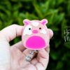Pig Squish badge reel, Interchangeable Badge Reel, Teacher ID Holder, animal badge reel, Nurse Badge Holder, Stocking Stuffer