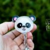 Panda Badge Reel, Daycare ID Holder, Interchangeable Badge Reel, Teacher Gift, Daycare Teacher, NICU Nurse, Stocking Stuffer