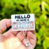 Hey Nurse Badge Reel, ID Lanyard, Nurse Badge Reel, Stocking Stuffer