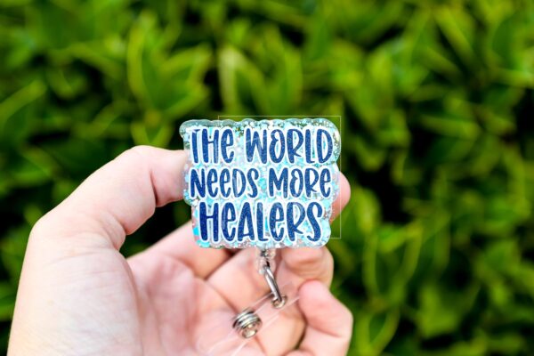 il_fullxfull.7311190732_higl The world needs more healers Badge Reel, Throne of Glass ID Holder, Nurse Badge Reel, Book Lovers, Booktok, TOG, Stocking Stuffer
