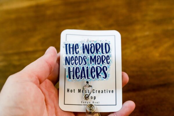 il_fullxfull.7311190822_bjc6 The world needs more healers Badge Reel, Throne of Glass ID Holder, Nurse Badge Reel, Book Lovers, Booktok, TOG, Stocking Stuffer