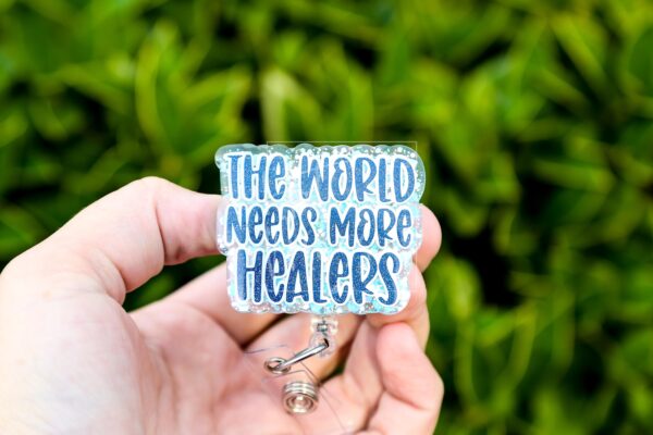 il_fullxfull.7311190954_7eca The world needs more healers Badge Reel, Throne of Glass ID Holder, Nurse Badge Reel, Book Lovers, Booktok, TOG, Stocking Stuffer