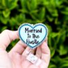 Married to the hustle Badge Reel, Life of a Show Girl, Interchangeable Badge Reel, Custom ID Holder, Stocking Stuffer