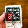 Anything I can do to help? Funny Badge Reel, RN ID Holder, Nurse Gift, Night Shift, Paramedic gift, Office Worker