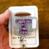 caffeine po q4h prn Coffee Cup Funny Badge Reel, Gift for Nurse, Nurse Retractable ID Holder, Interchangeable, Glitter Badge Reel