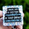 I Invite You To Test That Assumption At Your Earliest Convince Funny Badge Reel, RN ID Holder, Nurse Gift, Office Stocking Stuffer
