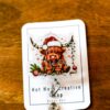 il_fullxfull.7326936908_b18n Christmas Highland Cow badge reel, Interchangeable Badge Reel, Cute badge Reel, Teacher ID Holder Nurse Badge Holder, Stocking Stuffer