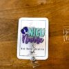 NICU Nurse Badge Reel, Glitter Badge Reel, Nurse ID Holder, Floral Badge Reel, Labor and Delivery Nurse