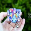 Demon Hunters Badge Reel: Retractable Anime ID Holder for Fans & Cosplay