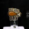 il_fullxfull.7357524690_aaoh It's Leg Day Badge Reel, Thanksgiving Badge Reel, Turkey ID Holder, Interchangeable badge reel