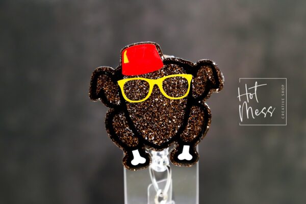 Friendsgiving Badge Reel, Thanksgiving Badge Reel, Turkey ID Holder, Interchangeable badge reel