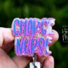 il_fullxfull.7357661940_lbyj Charge Nurse Funny Glitter Badge reel, badge ID, Retractable ID, Lanyard Badge Holder, Nurse Gift