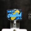 Happy Challah Days, Hanukkah Badge Reel, Nurse Badge Reel, Retractable ID Holder, Interchangeable, menorah, hanukkah gift