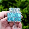 Stop Talking Dirty to me Badge Reel, Life of a Show Girl, Interchangeable Badge Reel, Custom ID Holder, Stocking Stuffer