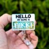 Hello my name is Badge Reel, ID Lanyard, Nurse Badge Reel, Teacher Badge Holder, Stocking Stuffer