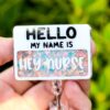 Hey Nurse Badge Reel, ID Lanyard, Nurse Badge Reel, Stocking Stuffer