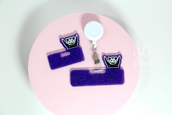 Possum Glitter Badge Topper, badge accessories. Nurse ID Accessory, Badge Buddy topper