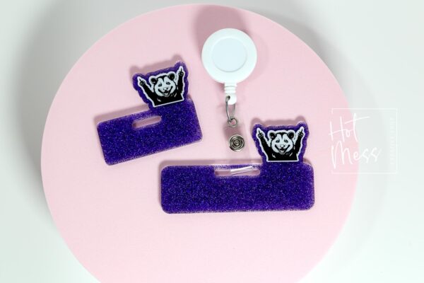 Possum Glitter Badge Topper, badge accessories. Nurse ID Accessory, Badge Buddy topper