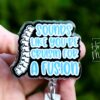 Funny Spinal Fusion Badge Reel: Retractable ID Holder for RN, Ortho, Medical Professionals