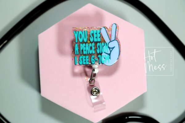 il_fullxfull.7362705432_aywm Funny Labor & Delivery Nurse Badge Reel, 67 CM - Retractable, Interchangeable, Glitter Customizable ID Holder