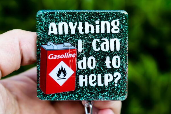 Anything I can do to help? Funny Badge Reel, RN ID Holder, Nurse Gift, Night Shift, Paramedic gift, Office Worker