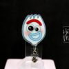 Funny Spork Badge Reel, RN id Holder, Retractable Acrylic Badge Reel, Nurse Gift, Funny Badge Reel, PEDS Nurse