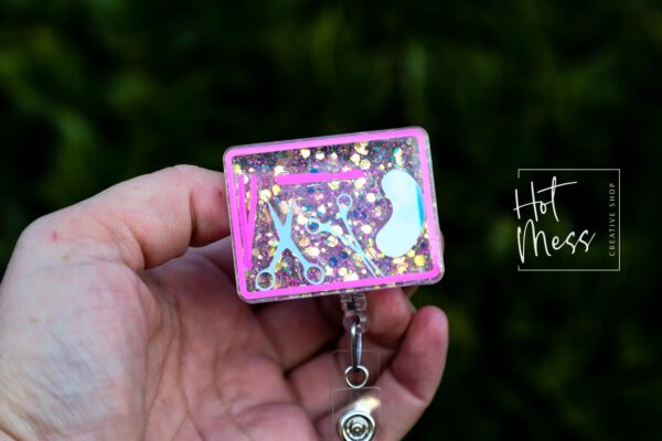 Mayo Tray, Surgical Nurse ID Holder, Instrument Tray Badge Reel, Nurse Medical ID Holder,  Interchangeable Badge, Stocking Stuffer