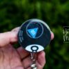 Unmagic Eight Ball Badge Reel, Shaker Badge Reel, RN id Holder, Retractable Acrylic Badge Reel, Nurse Gift, Funny Badge Reel