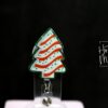 il_fullxfull.7363191244_7hrd Green Christmas Tree Badge Reel, Christmas Badge Reel, Funny Badge Reel, Retractable ID Holder, Interchangeable, Glitter Badge Reel