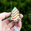 il_fullxfull.7363191262_gcqd Green Christmas Tree Badge Reel, Christmas Badge Reel, Funny Badge Reel, Retractable ID Holder, Interchangeable, Glitter Badge Reel