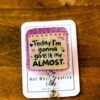 Funny Give it my Almost  Retractable Acrylic Badge Reel for Nurses & Office Workers, Stocking Stuffer