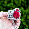 No Pulse no Problem ID Holder Cardiologist Badge Reel, Nurse Badge Reel, Retractable id Holder, Interchangeable