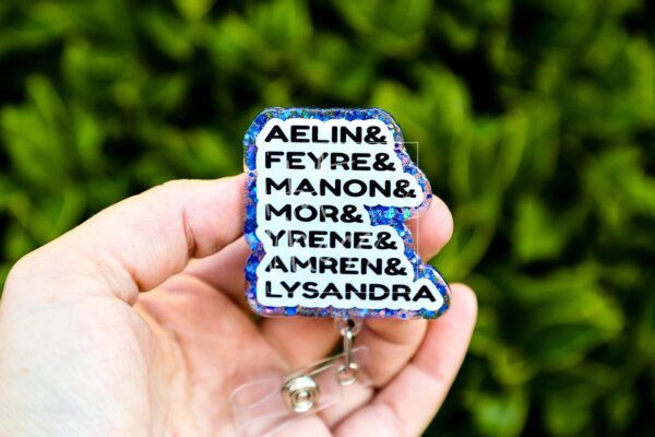 The Ladies of the Massaverse Badge Reel, Librarian Lanyard, Retractable Badge Reel, Interchangeable Badge Reel, Book Lovers, Booktok, ACOTAR