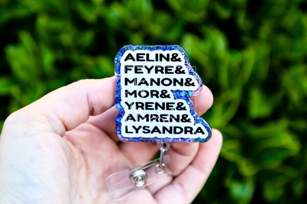 The Ladies of the Massaverse Badge Reel, Librarian Lanyard, Retractable Badge Reel, Interchangeable Badge Reel, Book Lovers, Booktok, ACOTAR