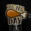 il_fullxfull.7405444987_or88 It's Leg Day Badge Reel, Thanksgiving Badge Reel, Turkey ID Holder, Interchangeable badge reel