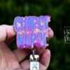 il_fullxfull.7405582299_d1rq Charge Nurse Funny Glitter Badge reel, badge ID, Retractable ID, Lanyard Badge Holder, Nurse Gift
