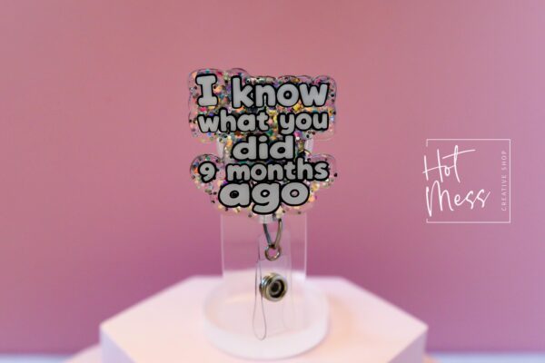 il_fullxfull.7406824441_srfn Witty Labor & Delivery Nurse Badge Reel - Retractable, Interchangeable, Glitter Customizable ID Holder