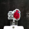No Pulse no Problem ID Holder Cardiologist Badge Reel, Nurse Badge Reel, Retractable id Holder, Interchangeable