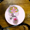 Christmas Badge Reel, Gingerbread House, Nurse Badge Reel, Retractable ID Holder, Interchangeable, Glitter Badge Reel, Stocking Stuffer