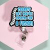 Funny Spinal Fusion Badge Reel: Retractable ID Holder for RN, Ortho, Medical Professionals