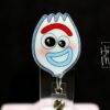 Funny Spork Badge Reel, RN id Holder, Retractable Acrylic Badge Reel, Nurse Gift, Funny Badge Reel, PEDS Nurse
