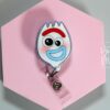 Funny Spork Badge Reel, RN id Holder, Retractable Acrylic Badge Reel, Nurse Gift, Funny Badge Reel, PEDS Nurse