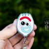 Funny Spork Badge Reel, RN id Holder, Retractable Acrylic Badge Reel, Nurse Gift, Funny Badge Reel, PEDS Nurse