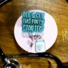 Witty Labor & Delivery Nurse Badge Reel - Let's get this party started, Pitocin Retractable, Interchangeable, Glitter Customizable ID Holder