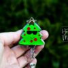 il_fullxfull.7411123251_t4ey Cute Christmas Tree Badge Reel, Christmas Tree Badge Reel, Funny Badge Reel, Retractable ID Holder, Interchangeable, Glitter Badge Reel