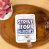 Strive for Mediocrity, Custom Badge Reel, RN id Holder, Retractable Acrylic Nurse Gift, Funny Lanyard