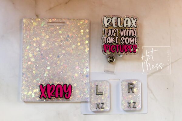 Radiology Badge Set, Rad Life ID Holder, Xray Marker Gift