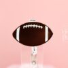 No Glitter Football Badge Reel, Football Coach Gift, Sports coach ID Holder